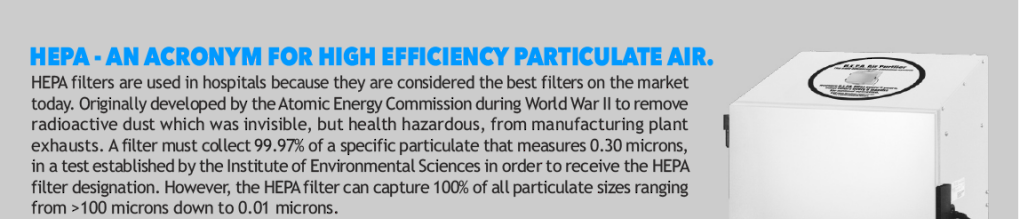 About Polarized Media and HEPA Filters