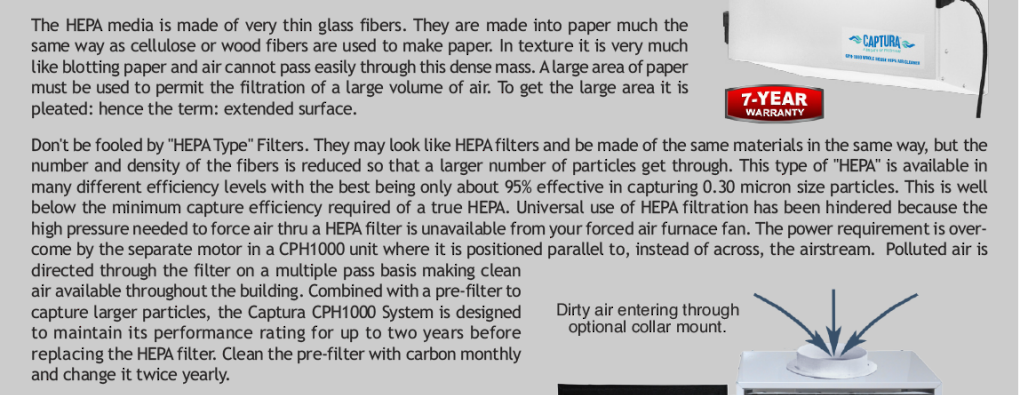 About Polarized Media and HEPA Filters